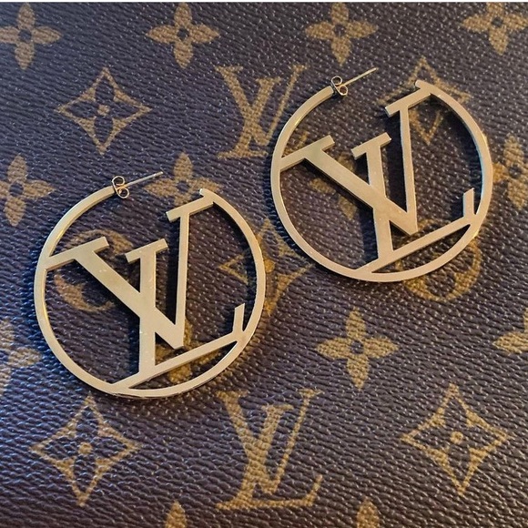 Luxe Logo Hoops - Picture 2 of 5